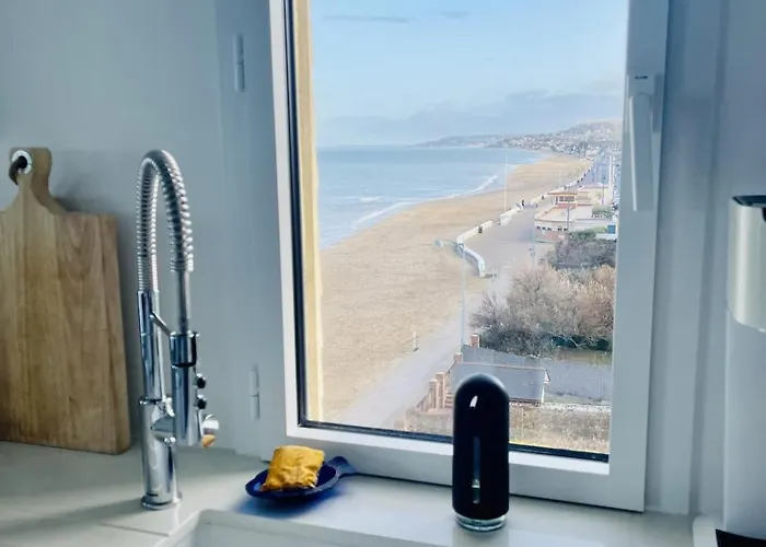 Appartamento Le Grand Large, Spacieux F3 Vue Exceptionnelle Avec Parking Villers-sur-Mer